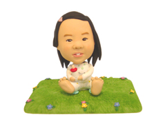 Baby On the Lawn With A Bottle Bobblehead