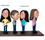 Fully Customizable Quadruple Bobblehead