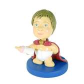 Baby In Cape With Bottle Bobblehead - Bobbleheads.com