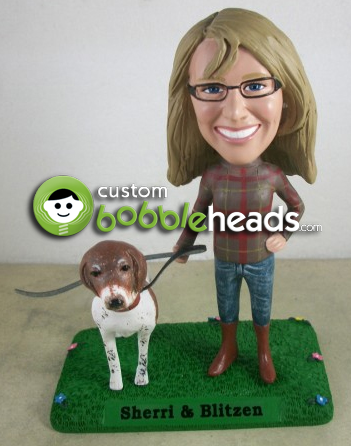 Dog Owner Pet Custom Bobblehead