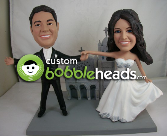 Wedding Church Cake Topper Custom Bobblehead